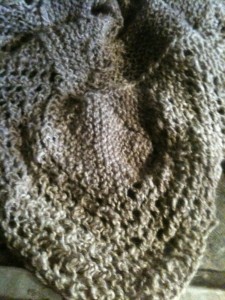 Bottom lace edging