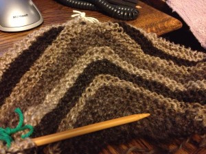 spindle spun shawl