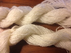 High whorl on the bottom, Turkish spun on top